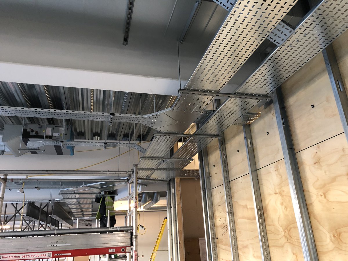 PELelec's tweet photo. First fix well underway at @LPWTechnology at their new Widnes Facility for @johnturnerconstruction https://t.co/OCLKlxw9l8