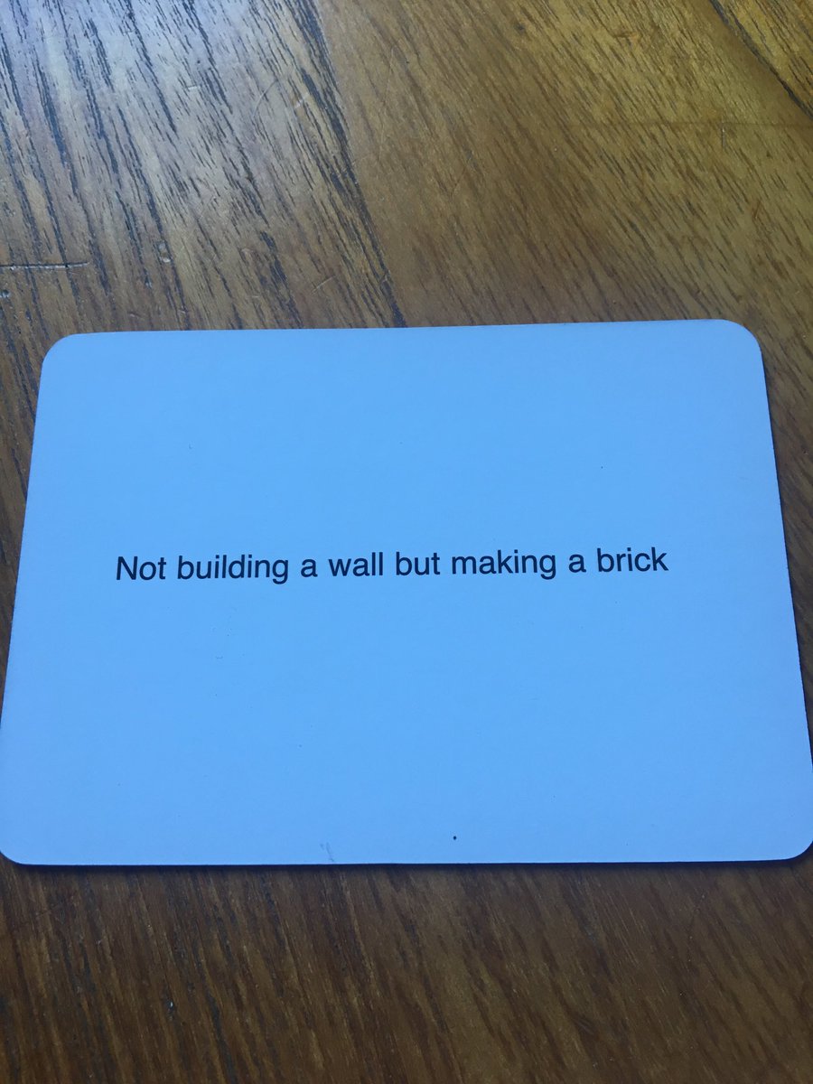 bpf2017's tweet photo. Today’s oblique strategy - Angie @NorthXNorthE talked about ‘ collaborating like ENO ‘ at her Servant Leader talk #BPF2017 . A message for Monday ? https://t.co/b18OqUEaDc