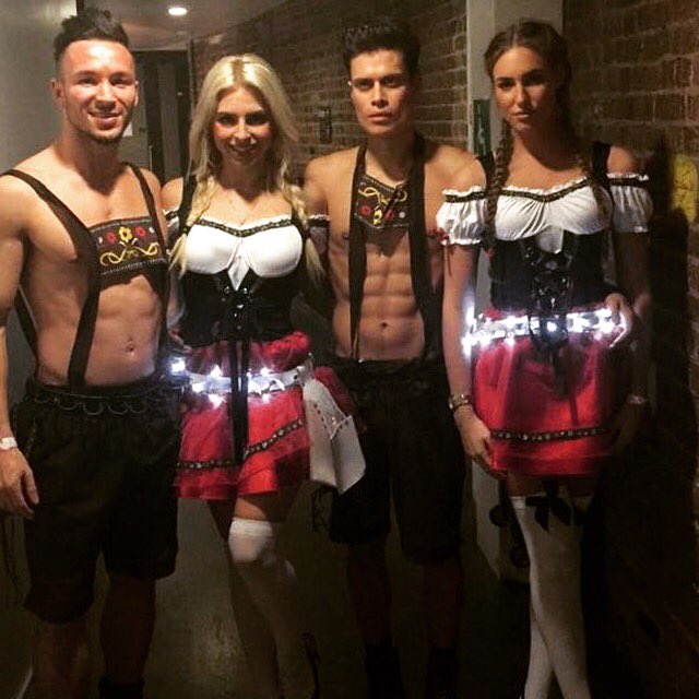 Our Bavarian shot warriors last night serving to guests at the roundhouse 😍