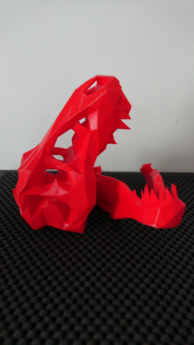Our PLA Flame Red Elefilament “The vibrancy of colour and in my opinion gives almost a surreal cartoon appearance to prints" <a href="/MkrInno3D/">MakerInnovations3D</a> #3DPrinting #review