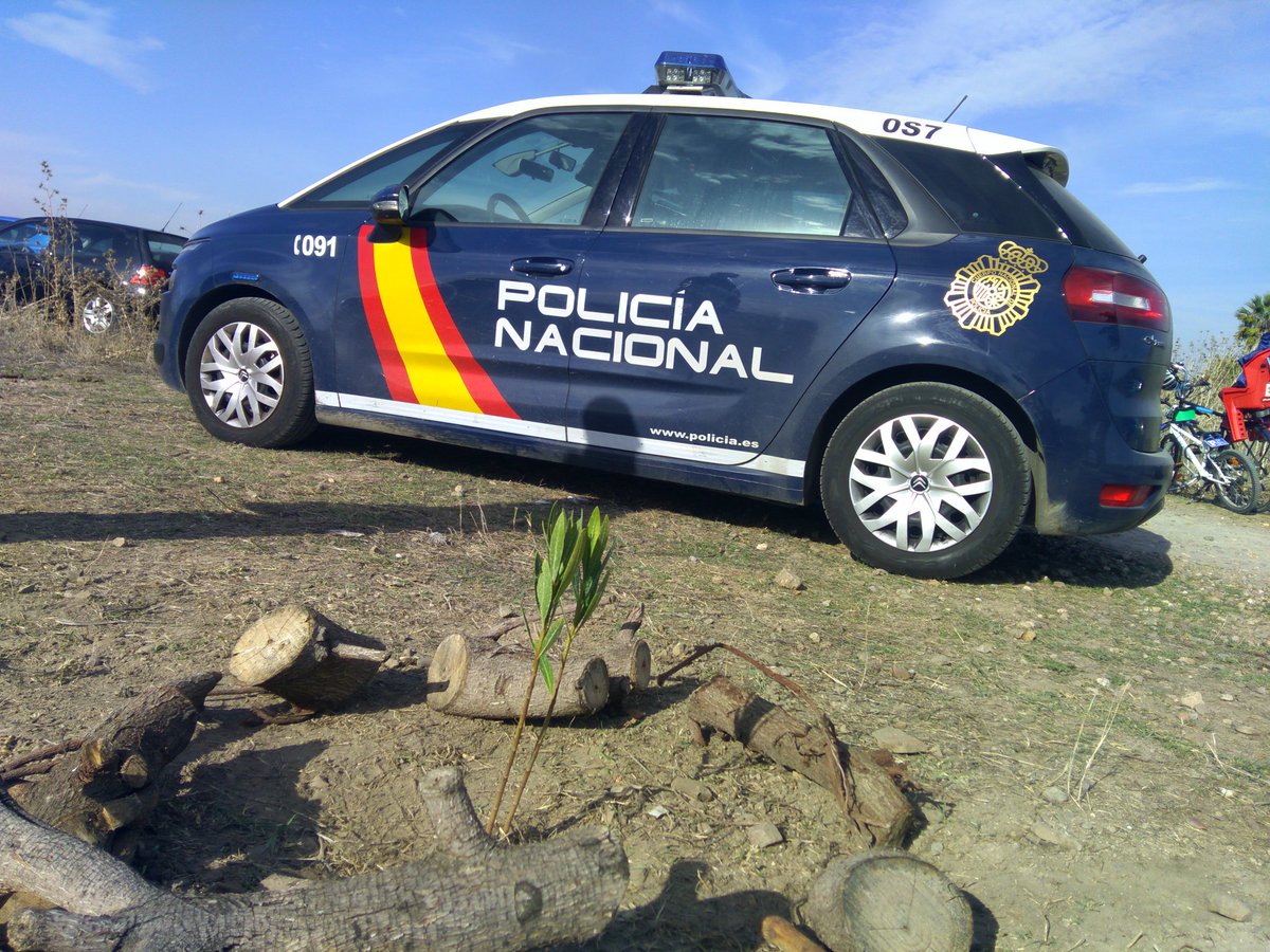 rojosevillano's tweet photo. Frente a quienes nos quieren atrapados en azul, defendemos una Tablada Verde y Pública.

Llega la Policía Nacional a pedir explicaciones de la plantación reivindicativa https://t.co/jpspwJiyXW