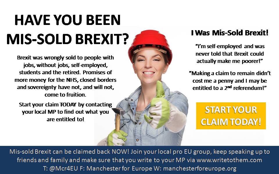 #Leave voters are entitled to complain that much of what they were promised is not being (and can’t be)delivered..
#BrexitReality