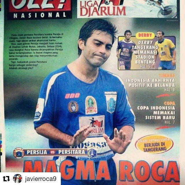 Javier Rocha saat berkostum Persitara #MemoriLigina cc <a href="/NJmaniaOnline/">North Jakarta Mania</a> <a href="/JakartaCasual/">Jakarta Casual</a> <a href="/WaroengBiroe12/">#PersitaraFans1979</a> <a href="/Persitara79Fans/">Laskar Si Pitung</a>