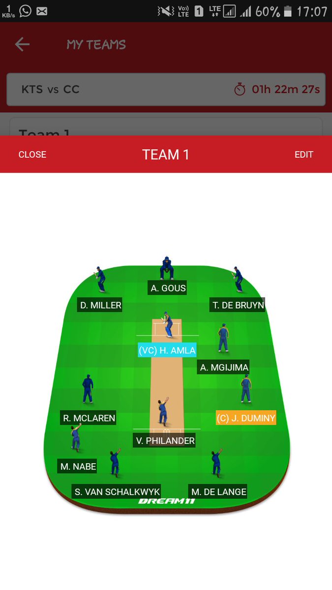 EarningGuru10's tweet photo. .
.
.

 ****** #KTSvsCC   #RamSlamT20  *****

Small League Team...👇👇👇

#Dream11 #Dream11Team #Dream11expert #Dream11Tips #dream11 #FantasyCricket #Cricket #MYTEAM11 #Playerzpot #halaplay #CSAT20Challenge #CSAT20 #CSAnews #RamSlamT20 #RAMSLAM #RamSlam2017 #ViratKohli https://t.co/P3RBJ7Dk1e