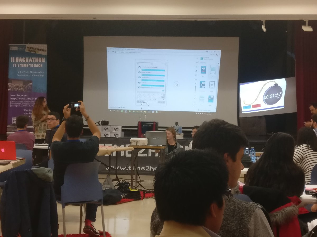 raulmart75's tweet photo. Presentaciones 8 proyectos finales #HackathonGetafe #time2hack @Time2HackGetafe @GisaGetafe @aytogetafe #socialhack #hackhathonlovers #hackgetafe https://t.co/WyOhDpMQ9K