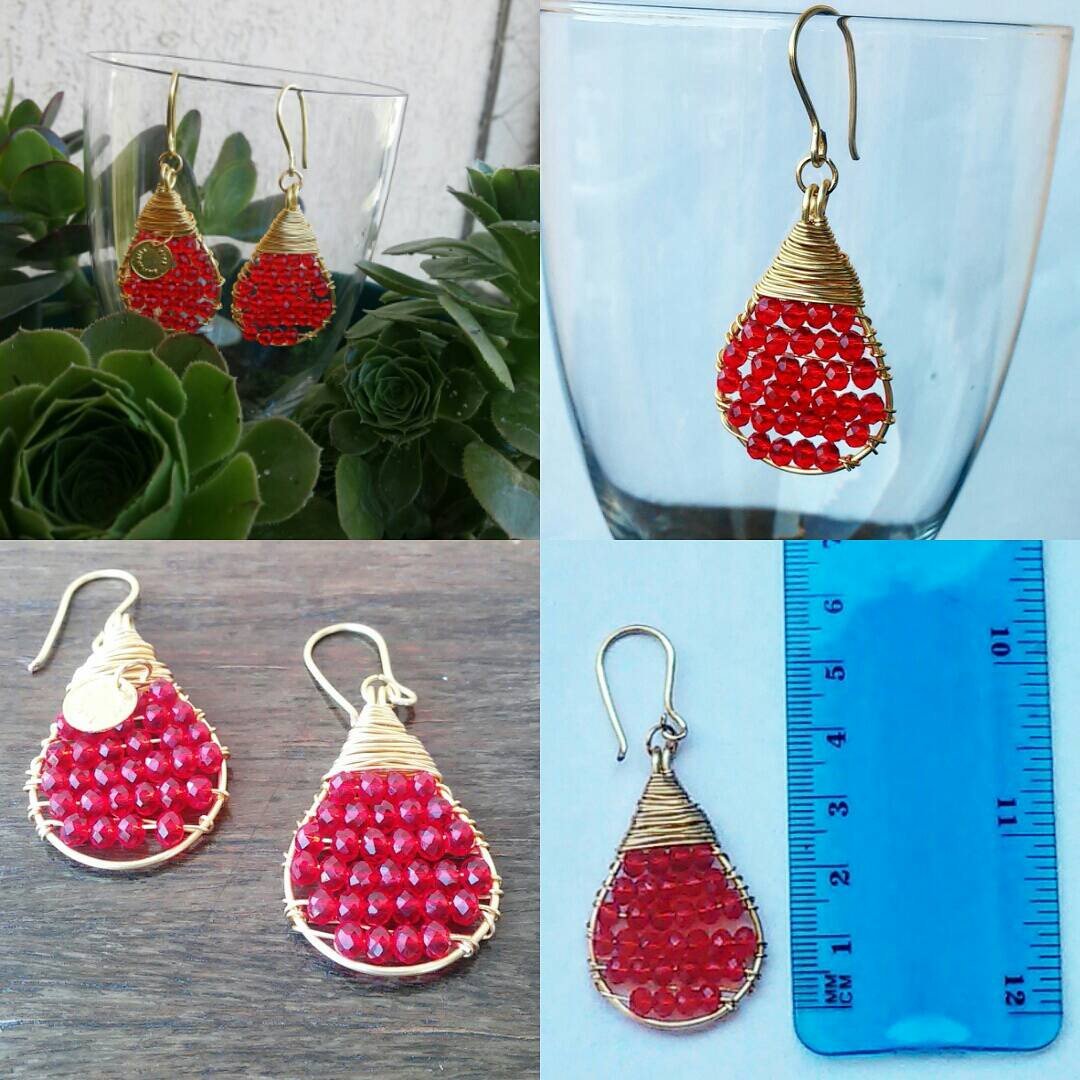 mescorche's tweet photo. Quiero compartir lo último que he añadido a mi tienda de #etsy: Earrings, handmade earrings, red earrings, dangle earrings #joyeria #pendientes https://t.co/Bb7Bqqac2P https://t.co/e816erbKWR