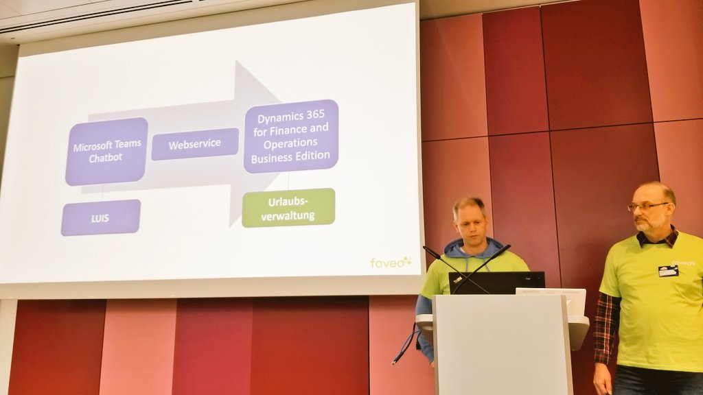 Das gefällt jedem Arbeitnehmer. Urlaub via Alexa beantragen. Team <a href="/faveo/">faveo</a> verbindet #MSDyn365 mit Bots #d365hack #bizapphack