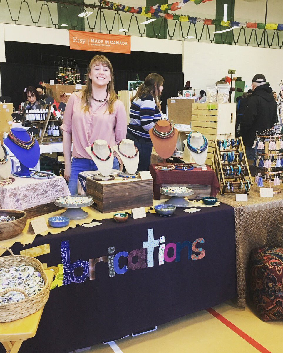 EtsyTeamPEI's tweet photo. Day 2 of #EtsyHolidayMarket goes from 12-5pm at @MurphysCentre. Perfect rainy day activity! Admission is $5 in support of Santa’s Angels. See you soon! https://t.co/1Xhmb7SmBG
