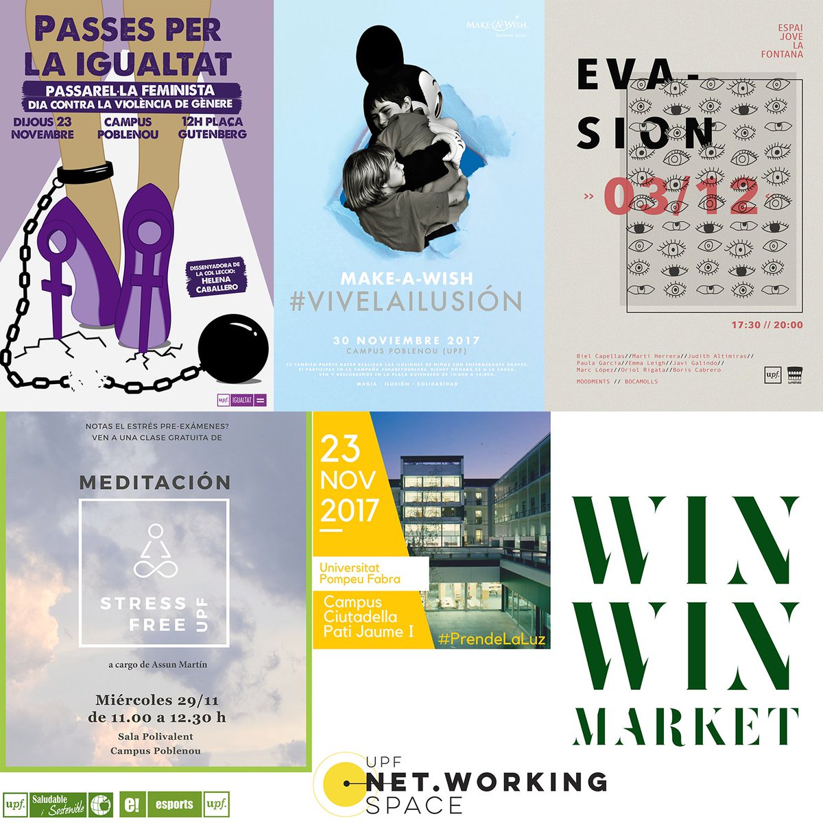 UPFBarcelona's tweet photo. Fins al 3/12, els estudiants de l’assignatura de "Communication and Events Managament" @facom_UPF , organitzen diversos esdeveniments. Hi esteu tots convidats! https://t.co/bYzSvaprPr   #UPF https://t.co/ARaDRdesYk