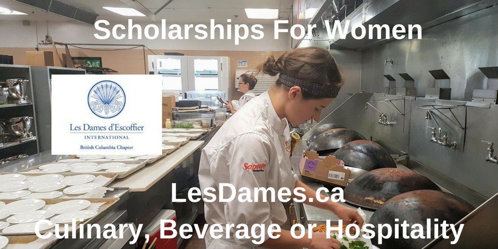 Scholarships for #women #food #wine #hospitality studies AVAILABLE NOW! <a href="/LesDamesBC/">Les Dames d'Escoffier</a> bit.ly/2lspZ7q #lesdamesdescoffier