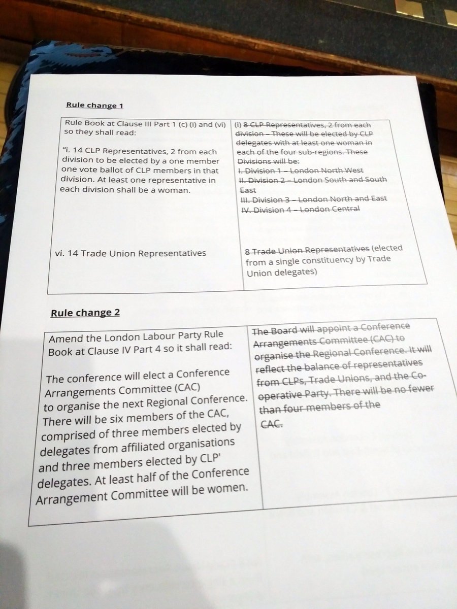 grayee's tweet photo. Rule changes - 1 was withdrawn and 2 & 3 passed overwhelmingly #LabLon17 https://t.co/dEVKRhcLVq