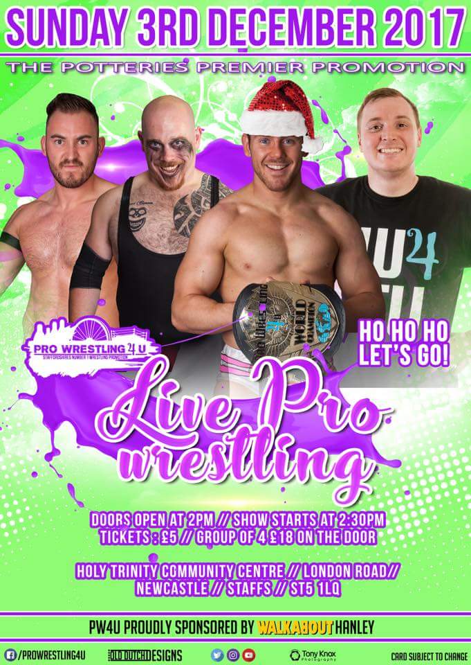 WRSTLEIsland's tweet photo. Next Sunday is a great day for Wrestling as doesn't matter if your on the Wirral,  The Potteries, Manchester or travelling to a show as We have a amazing show lined up, @ProWrestling4U  have a cracking line up and @FutureShockWres  always put on great shows.  So go have fun 😊 https://t.co/DteU6FZq9L