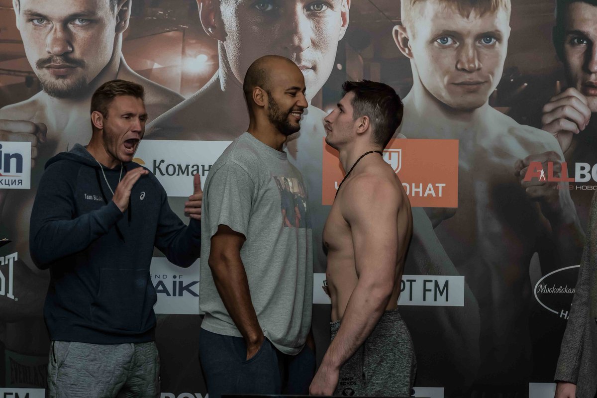 worldofbox's tweet photo. ⚖️Official weigh-in:
🥊cruiserweght, 10 rounds
🇷🇺@AlekseiPapin 90,55 kg
🇺🇦@IsmaylSillah 90,55 kg
📆 Nov27
📍 Luzhniki, Moscow #worldofboxing #russia #boxing https://t.co/fvBifTuaoq
