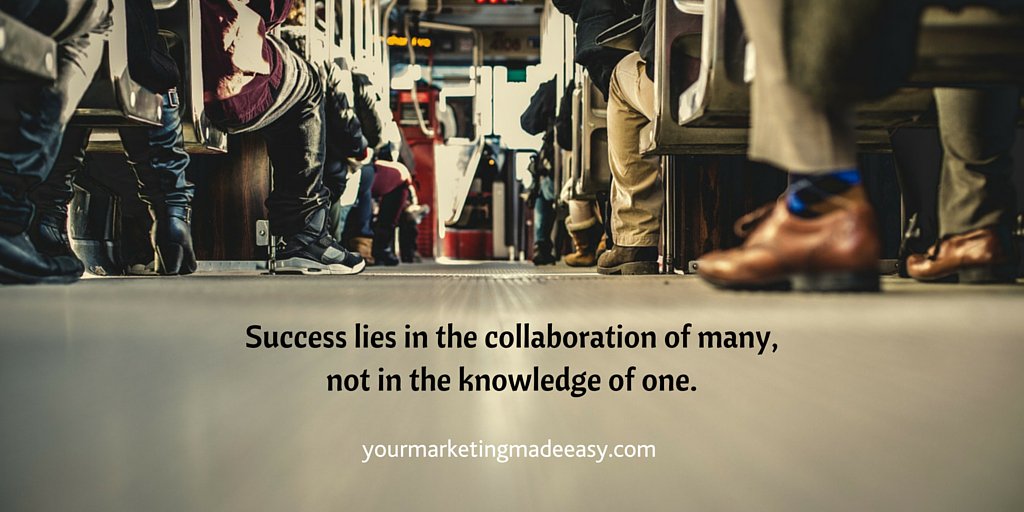 MarketMadeEasy's tweet photo. Success lies in the collaboration of many, not the knowledge of one. #YQRsmallbiz #yqr #smallbiz https://t.co/K1YoDSox2R