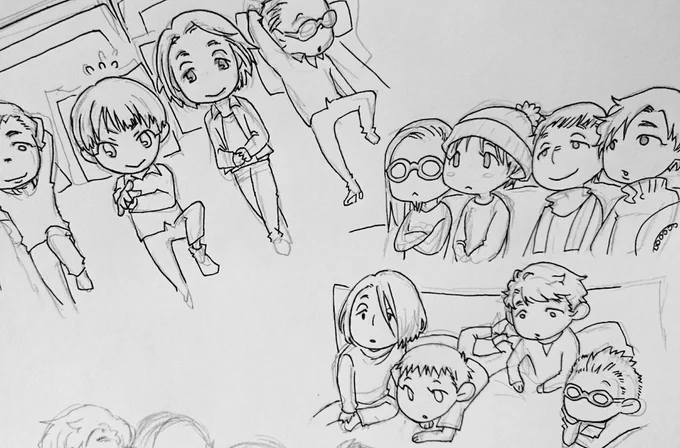 いくつか見繕った画像を模写(模写…?)してたんですが、全部マさんと崎ちゃんが並んでる事に気づいてヒュゥ…!という気持ちになっています 