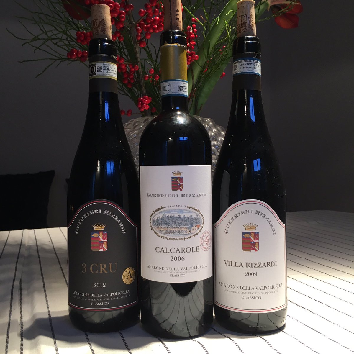 rizzardiwines's tweet photo. #thebigthree #guerrieririzzardi #amarone #sundaytasting @sigva_ab #gamlastan #stockholm #sweden #calcarole #villarizzardi #3CRU #wineislife https://t.co/uKvToBJa8e