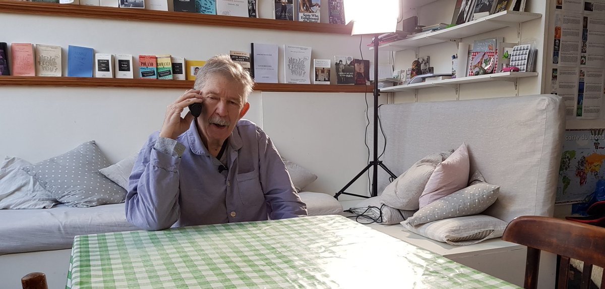 DigMediaUK's tweet photo. Enjoying Jim Haynes' remarkable bonhomie and tales #swinginglondon #JHM #theworldisinvited https://t.co/m9HIR94jKf