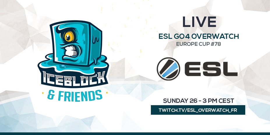 iceblockGG's tweet photo. We're back in the @ESLOverwatch Go4 #Overwatch , playing with some good friends ( @ow_Leaf &amp; @GetAmazed_ow 👀 ). We're counting on your support !

🔴 Stream FR : https://t.co/inGrPNoail https://t.co/I11rZPbxXP