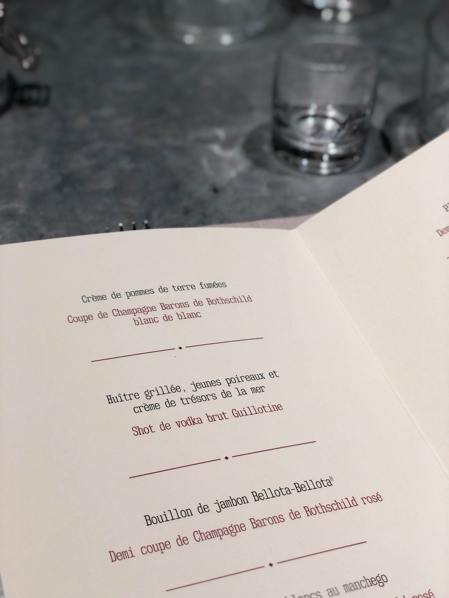 Un menu très spécial à l'occasion des 30èmes Rendez-Vous Gourmands organisés par <a href="/bellotabellota/">Bellota-Bellota®</a> avec Guillotine vodka et les Champagne Barons de Rothschild #RDVG30 
facebook.com/events/7716051…