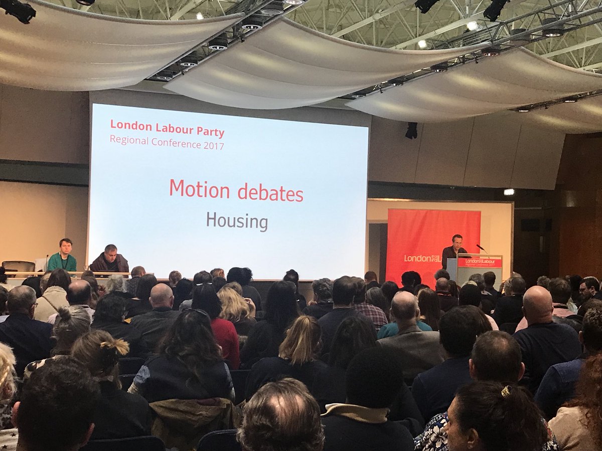 perayahmet's tweet photo. At #LabLon17 motion on Housing moved by Tottenham & HWG delegates @mattwhiteski & Piers Mostyn. Bottom line: we need to build more council homes. https://t.co/RpOnxJZONj