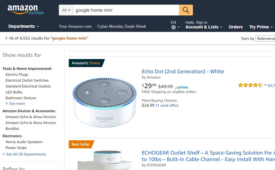 filipchalupa's tweet image. O tohle jsem si koledoval. Proč mě napadlo hledat na Amazonu, který běžně nepoužívám?
#Amazon #notsigned #GoogleHomeMini