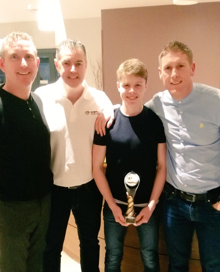 sligorovers's tweet photo. U15: congrats to Cillian Heaney who scooped the #bitored u15 POTY award. Cillian was presented with his award at last night’s @SligoKube 🔴⚪️ https://t.co/Jo6994yyEu