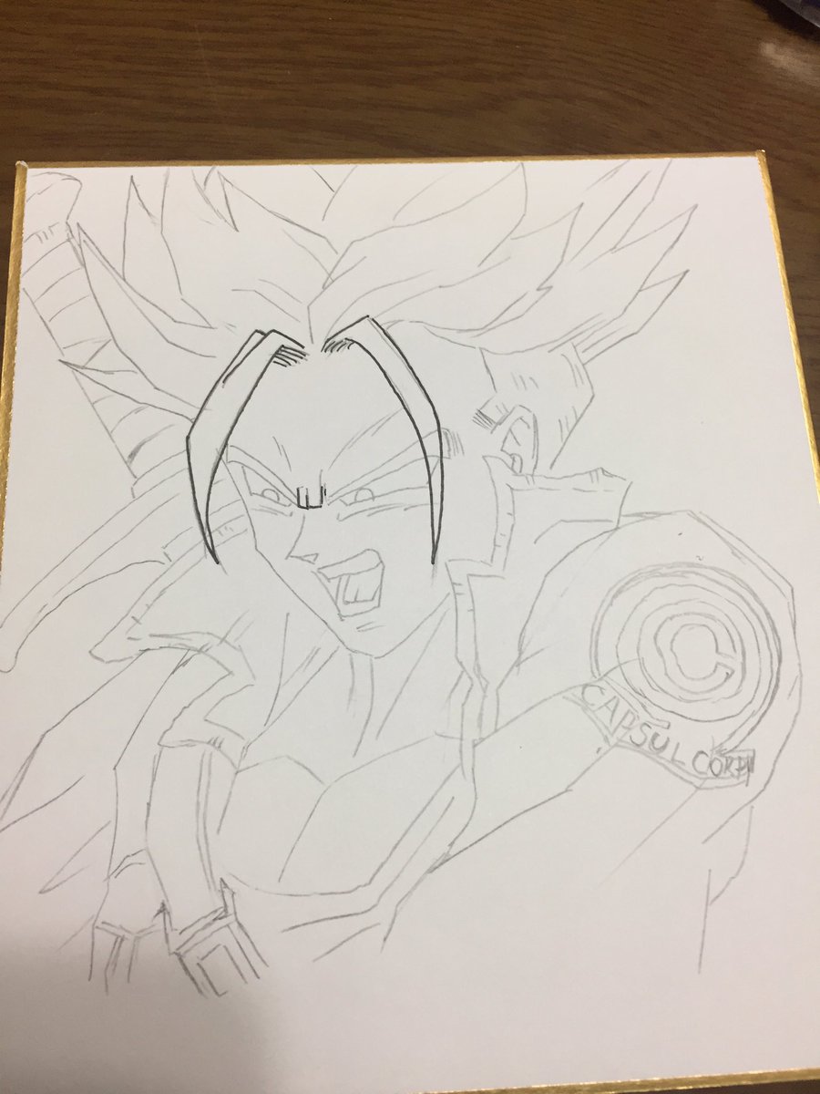 鬼ちゃん桃アニマル団 そうですね 笑 色紙はペン入れと彩色が一発勝負の感じがスペシャル感あるかな と思います ペン入れ の際は油性ペンだと滲むのでゲル系のボールペン使ってます