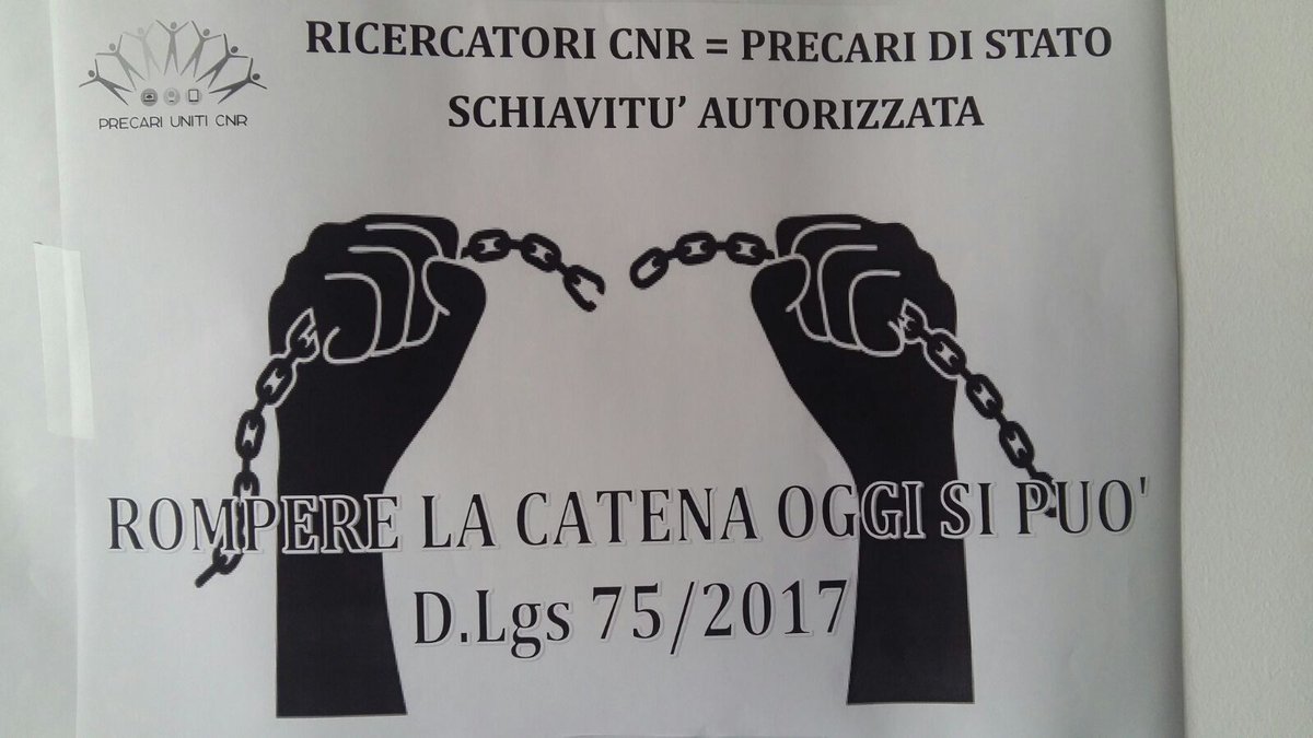 FCammarata18's tweet photo. Care @meb e @mariannamadia #dalleparoleaifatti: #dacciladata della #stabilizzazione #fondi per #ricercapubblica @PrecariUnitiCNR
perché fare una legge con ottimi contenuti ma zero #fondi ? briciole non riempiono una voragine. #precariatodistato inghiotte sogni e speranze https://t.co/I9QyL3JWIU