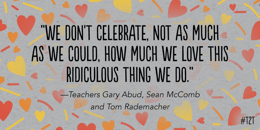 Shout it out: What do you love about being a teacher?

(via <a href="/MR_ABUD/">Gary G. Abud, Jr.</a> <a href="/Mr_McComb/">Sean McComb</a> @MrTomRad)