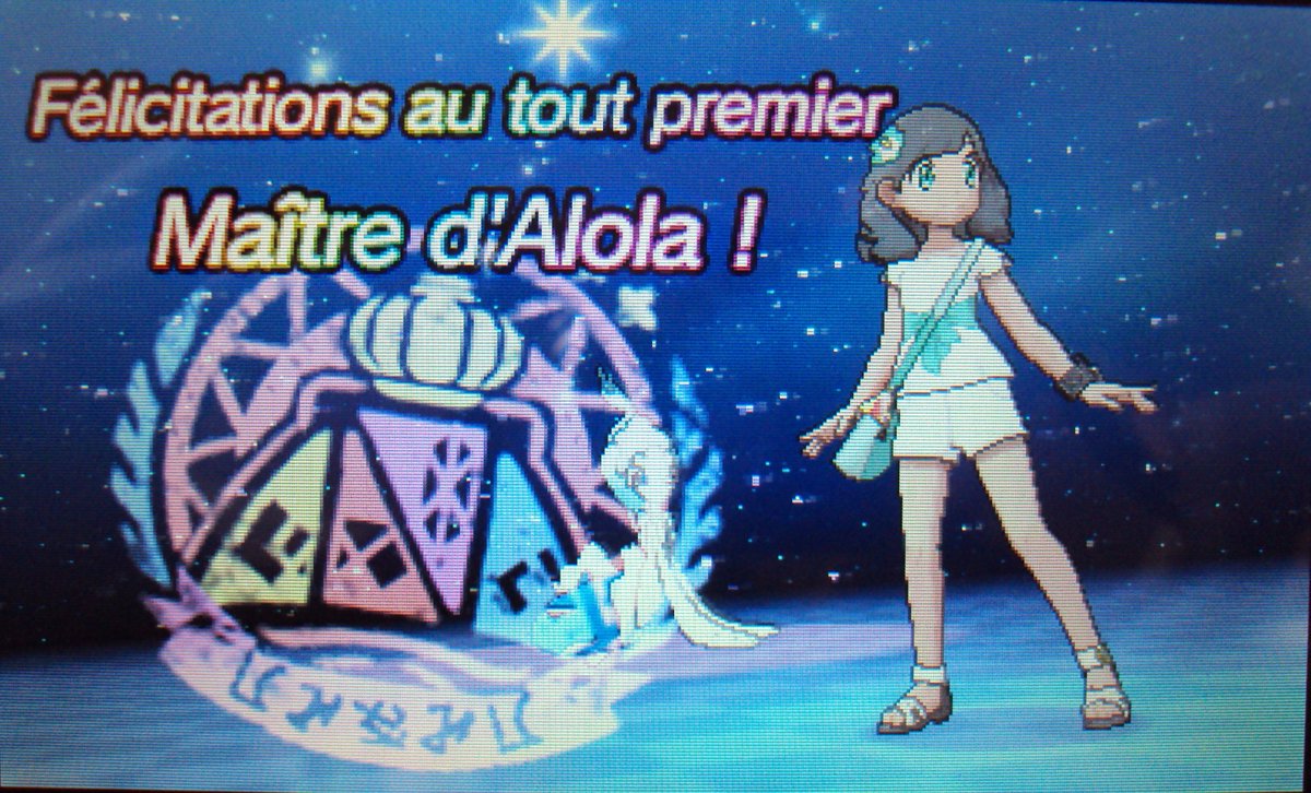 HinaParadis's tweet photo. Je suis Maître pokémon d'Alola dans Ultra Soleil 😍😘@CaroxxPhantom @TheHolomovement @daddypoke78 @Dylanauffray1 @Slow_BaacK @PlayThib @Frister83 @supraxdgame https://t.co/XkBOPLNe92
