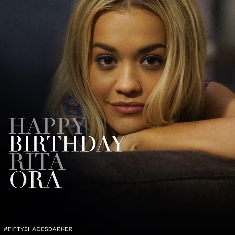 Happy birthday Rita Ora!  