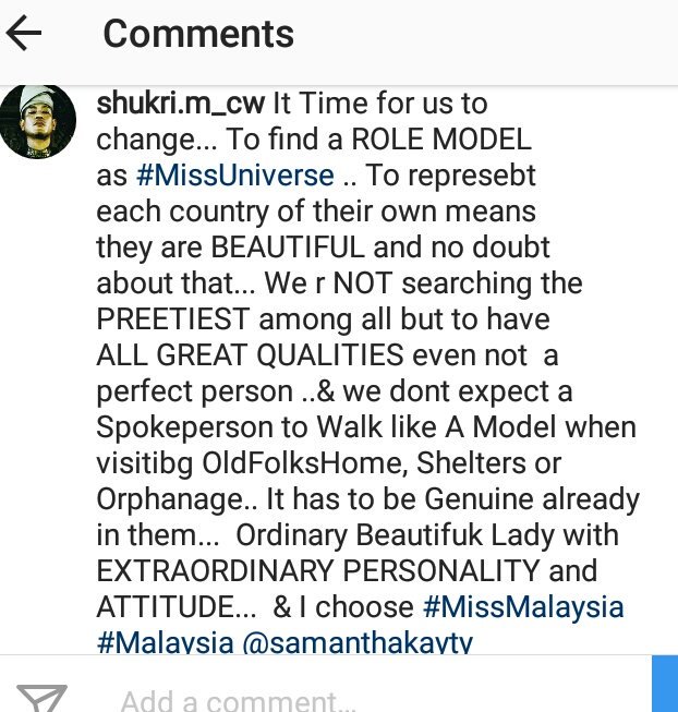 ShukriRahman4's tweet image. #MissUniverse2017- PREDICTIONS  ... Cant deny on others opinion about our NatCos,  EG and catwalk of our Queen @samanthakayty #Malaysia as they say ORDINARY but admiring HOW Great Personality she has... We wanted An Ordinary Girl with EXTRAORDINARY  PERSONALITY as #MissUniverse!