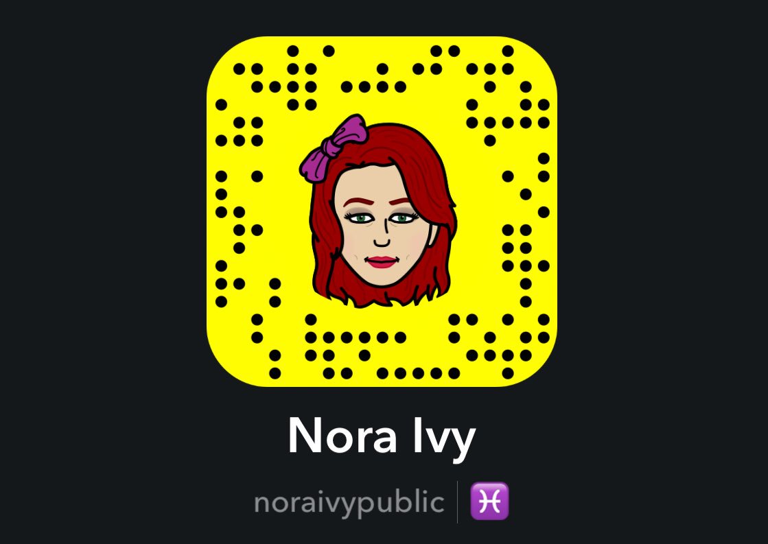 TW Pornstars Nora Ivy. Twitter. Add my new PUBLIC SNAPCHAT to keep up