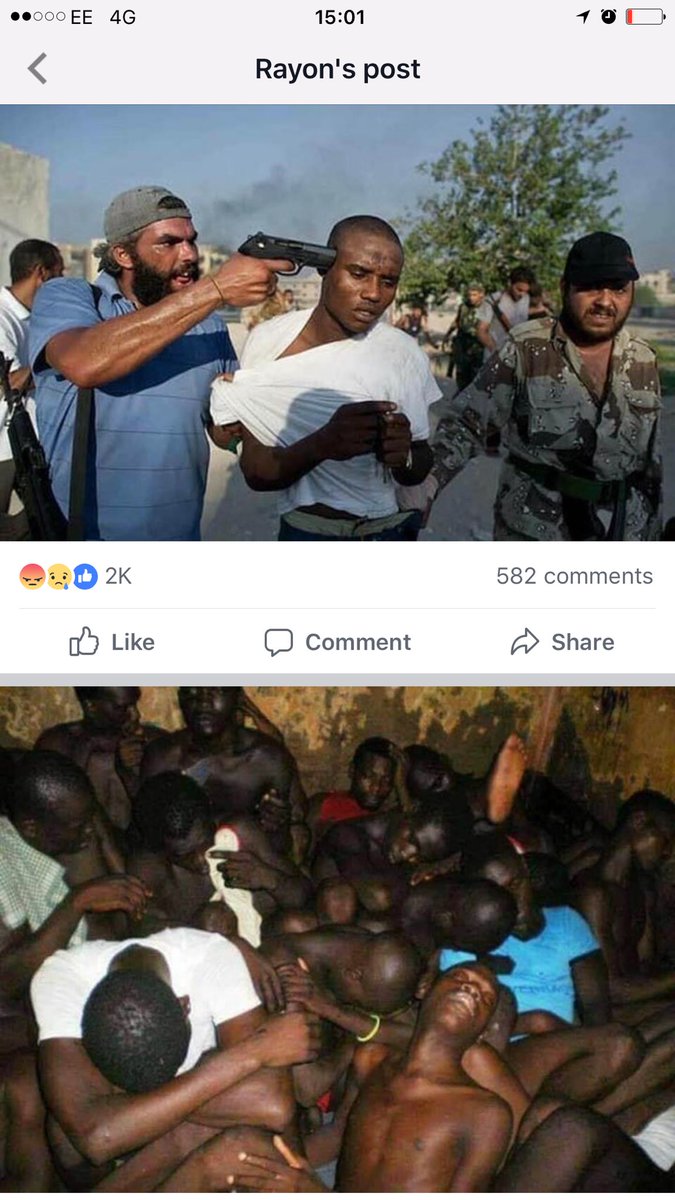 LateyshaGrace's tweet photo. Honestly I'm disgusted that this isn't on every news station , newspaper , radio ! Something needs to be done ! How can this be happening in 2017 ! #LibyaSlaveTrade https://t.co/wIxvC3LiNY