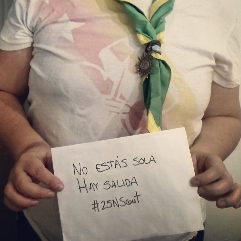 Hispalis136's tweet photo. Le pese a quien le pese.
#NiUnaMás
Los #scouts tenemos un firme compromiso para acabar con la violencia de género. #25N
#NoEstásSola #HaySalida https://t.co/4z5eRnqSIV