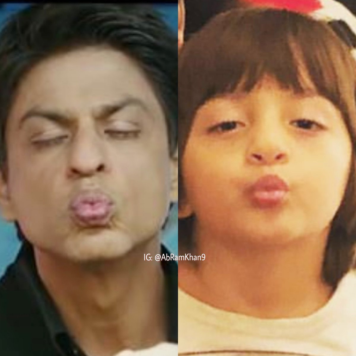 iamsrkbw's tweet photo. Kisses from Khans @iamsrk #AbRamKhan and #ShahRukhKhan #srk https://t.co/7lbbtZ1x94