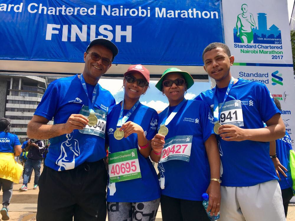 philip_murgor's tweet photo. Running for a cause #StanchartMarathon completed 21kms with Agnes, family and office teams. Wonderful event. https://t.co/LrqcjniWFo