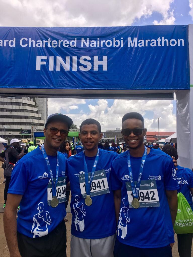 philip_murgor's tweet photo. Running for a cause #StanchartMarathon completed 21kms with Agnes, family and office teams. Wonderful event. https://t.co/LrqcjniWFo