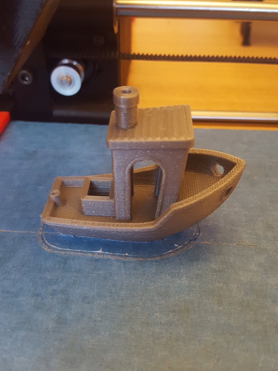 Well that happened  @printrbot #adoptabot #3dbenchy ...