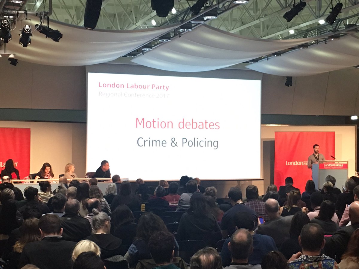EddieCrust's tweet photo. Good debate on crime and cuts. V.Disappointing omission of concerns on stop and search and deaths in custody #LabLon17 #blacklivesmatter https://t.co/H1ao9q0QwM