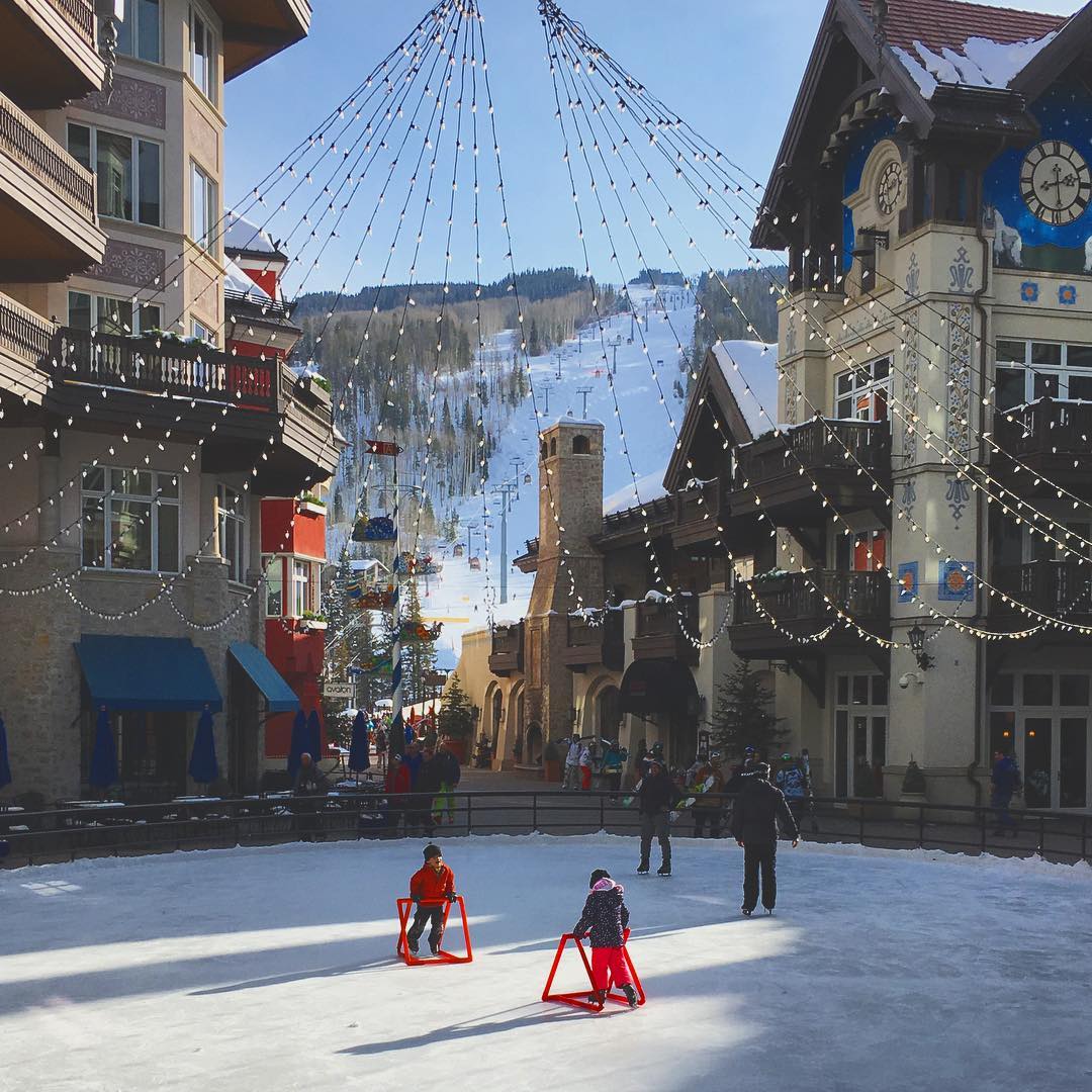 Lace up and skate the day away in Lionshead Village. (Instagram photo via @crmerkel)