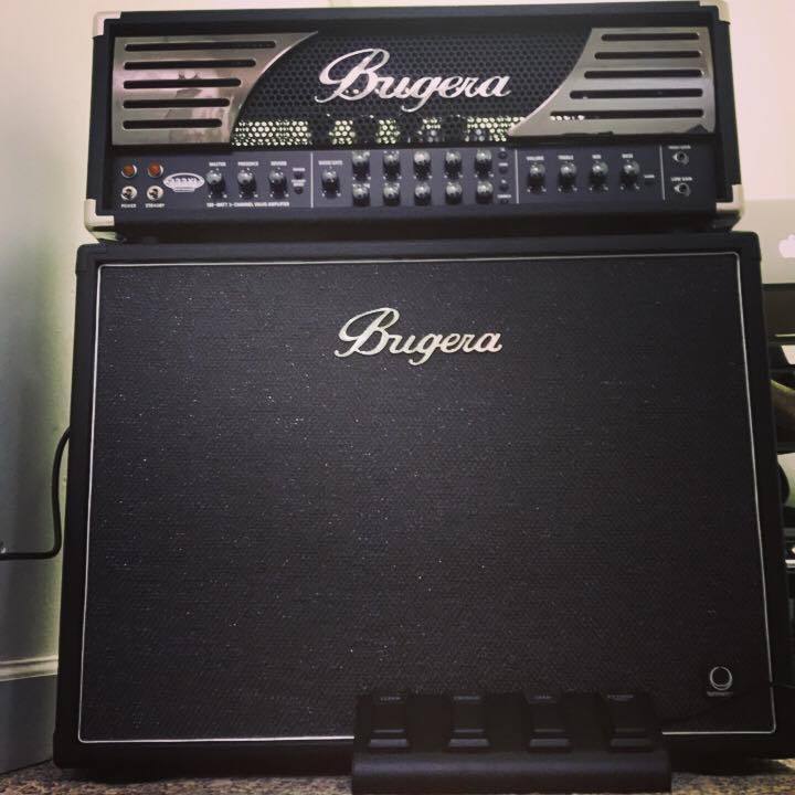 Bugera's tweet photo. "I'm blown away by this head! The sound tone is INSANE!"
Kind words from our friend, Dean Dagner chatting about his #333XLINFINIUM setup w/ the #TS201 cab. π #sundayfunday https://t.co/G6uY5glXNK