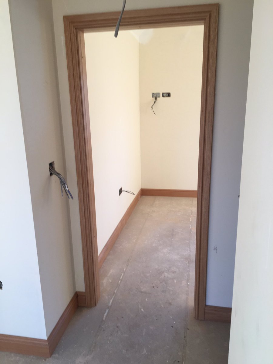 Busy weekend fitting pre finished oak linings, skirting and architrave supplied by <a href="/Timber_Trends/">Timber Trends UK</a>
