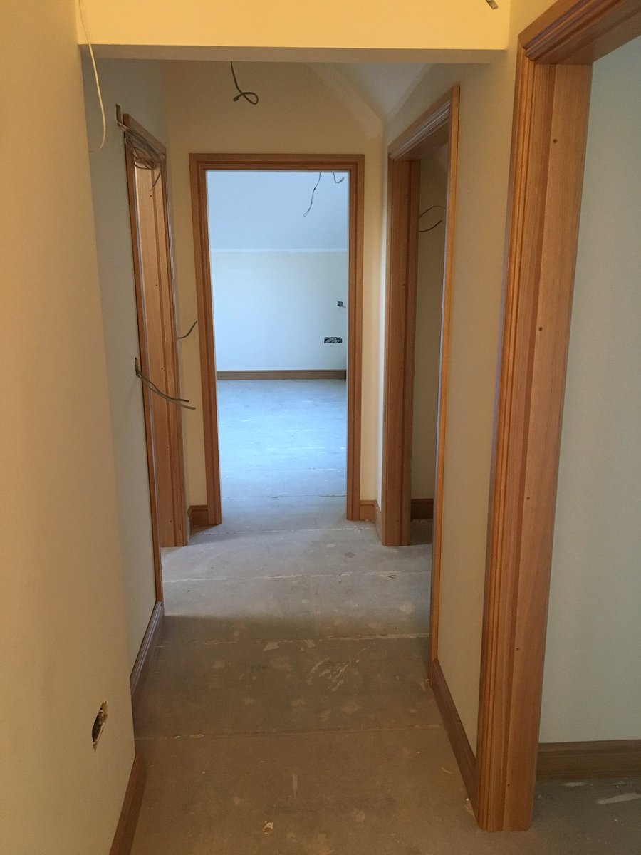 amccarpentryltd's tweet photo. Busy weekend fitting pre finished oak linings, skirting and architrave supplied by @Timber_Trends https://t.co/w9gMVkHORY
