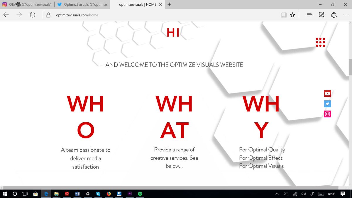 optimizevisuals's tweet image. The OEV Team are proud to announce our official website: optimizevisuals.com🖥🎞📸