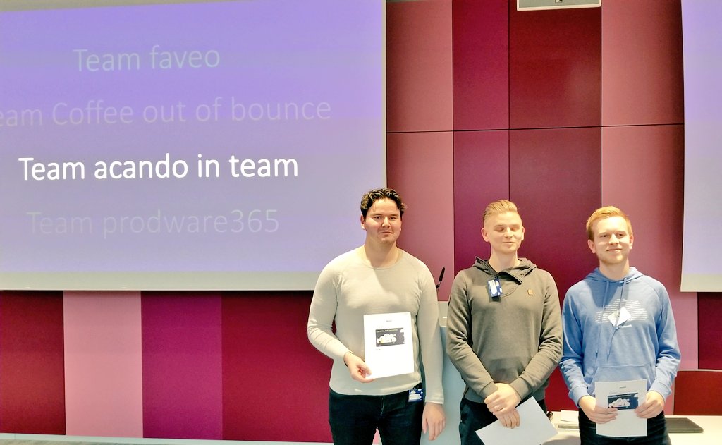 LutzJannausch's tweet image. And the overall winner of this years @MSPartnerDE BizApp Hackathon is...@acando_de  Big Congrats!!! #d365hack #bizapphack #MSDyn365