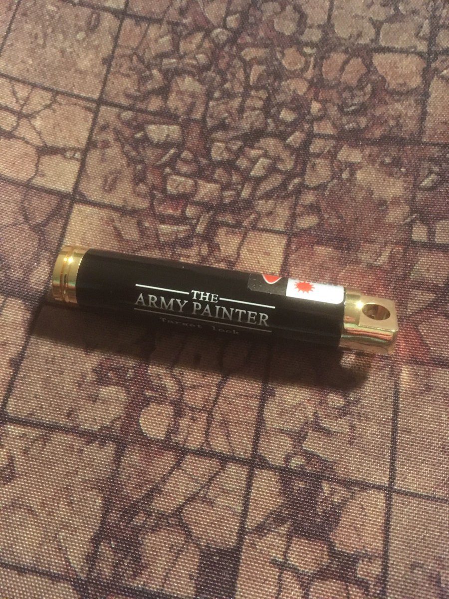 RemassogsRealm's tweet photo. Target Lock @thearmypainter . Prove to them that your character does indeed have #lineofsight . #dungeonsanddragons #dnd #pathfinder #warhammer #warhammer40k #warhammer40000 #warhammerfantasy #dmessentials #gamingaids #tabletopgaming #tabletopgames #smirkingdragon #laserpointer https://t.co/3L6fdwnktE