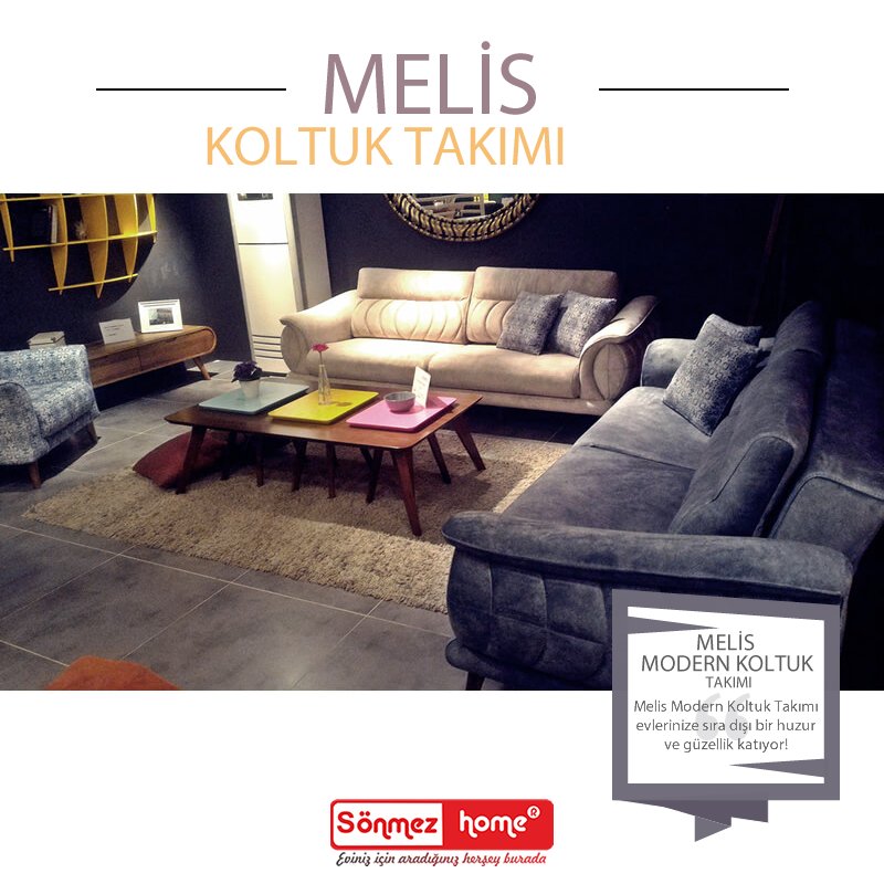 Melis Modern Koltuk Takımı evlerinize sıra dışı bir huzur ve güzellik katıyor! 😄👍
#EnGüzelAnlara #SönmezHome2017 #Yeni #EnGüzelAşklara #Sönmez #Home #YeniSezon #Modern #HomeDesign #Design #Decoration #Ev #Evlilik #Wedding #Çeyiz #Konfor #Rahat #Dolap #Estetik #Renk #Salon