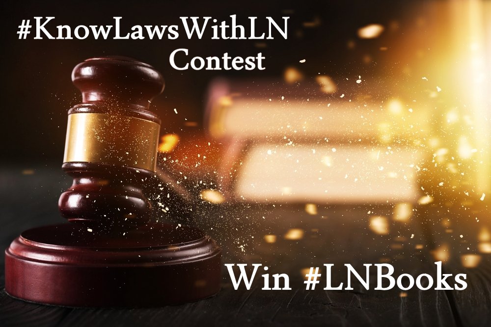 LexisNexisIndia's tweet photo. Here is your last question of #KnowLawsWithLN #Contest @ https://t.co/Efz4JAzQxV
RT & Like!
#LNContest #ContestAlert #WinLNBooks #LNBooks https://t.co/JDbB6nFxOM