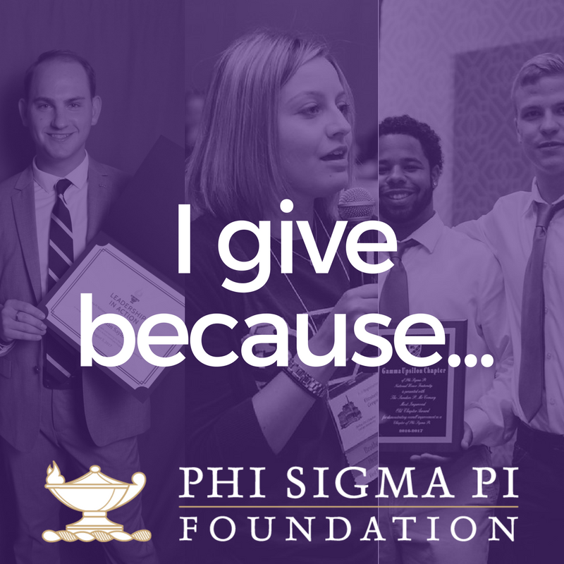 phisigmapi's tweet photo. Phi Sigma Pi's Day of Giving is THIS TUESDAY! Tell us why you will give! https://t.co/VIRUkX6WqB https://t.co/GsDJrfxTbM